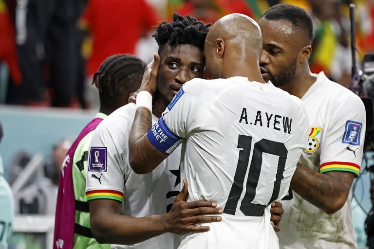 El ghanés Mohammed Kudus convierte el tercer gol de Ghana ante Corea del Sur