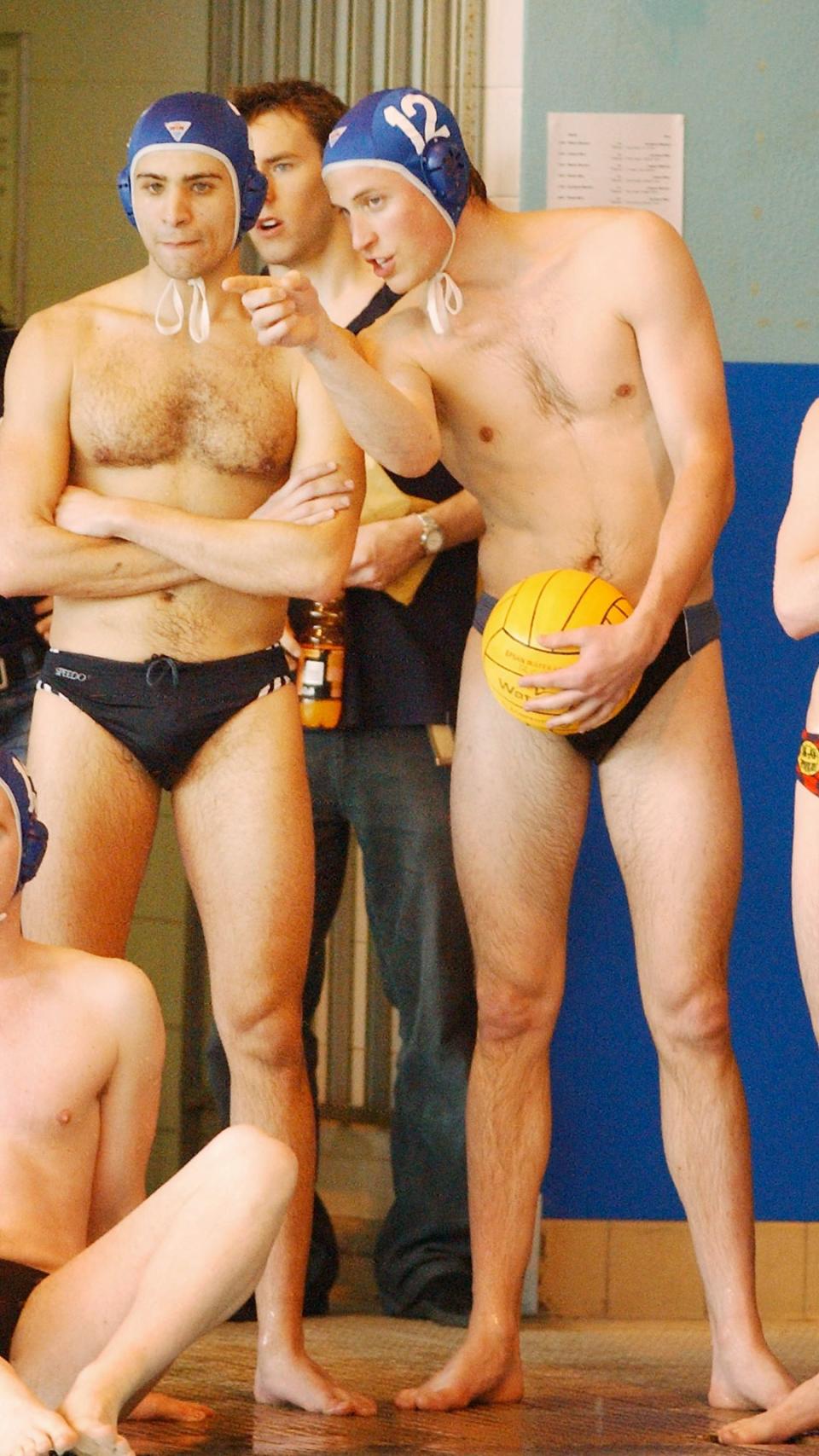 Prince William was a keen water polo player