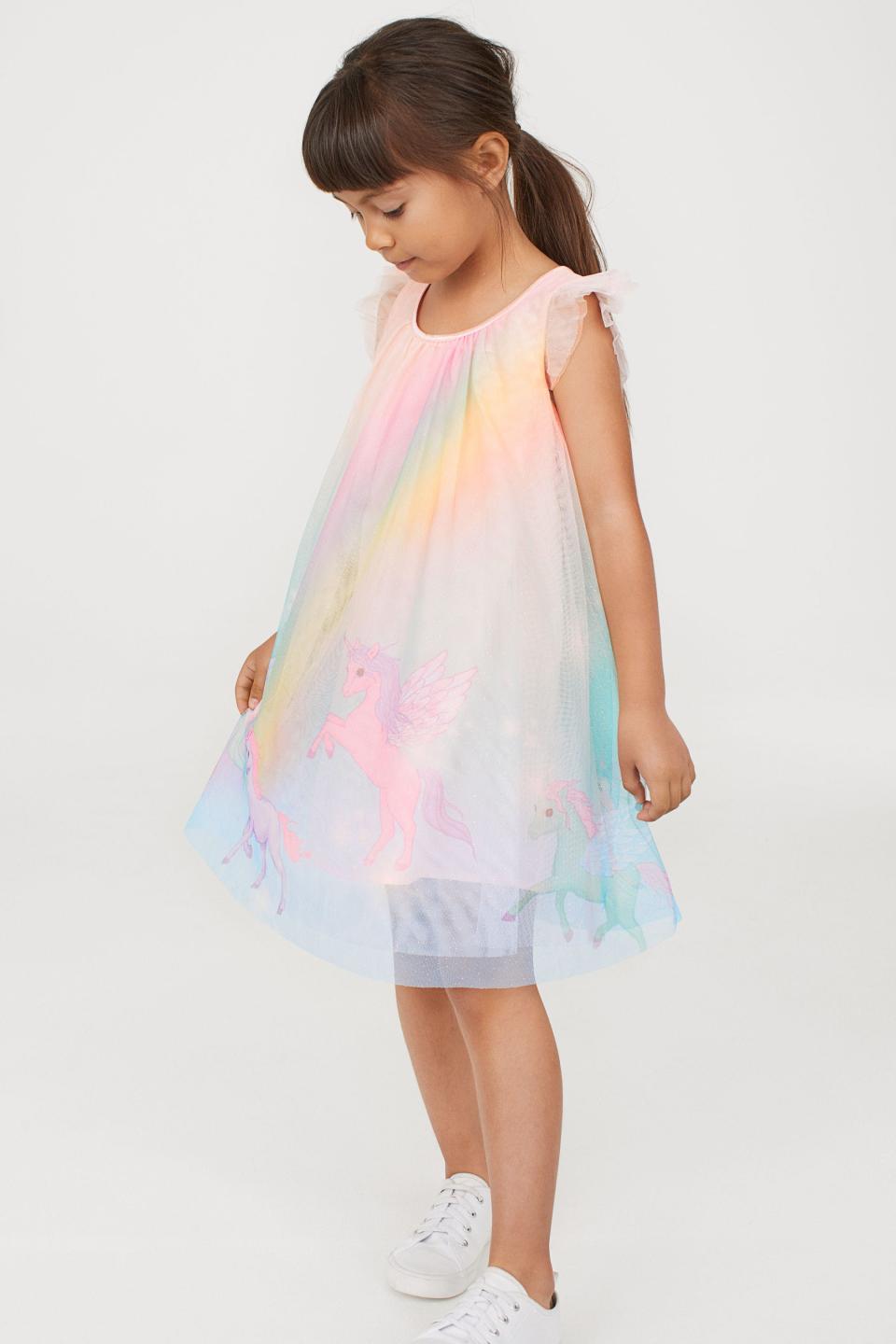 H&M Glittery Tulle Dress