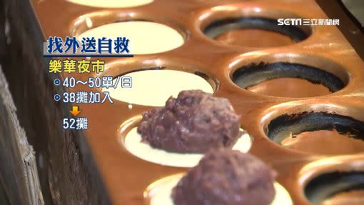 樂華夜市預計下個月有52攤商家加入合作外送。