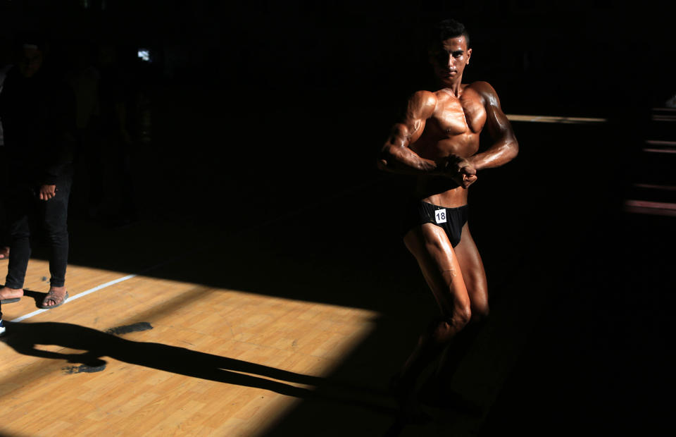 Bodybuilding championship in Gaza City