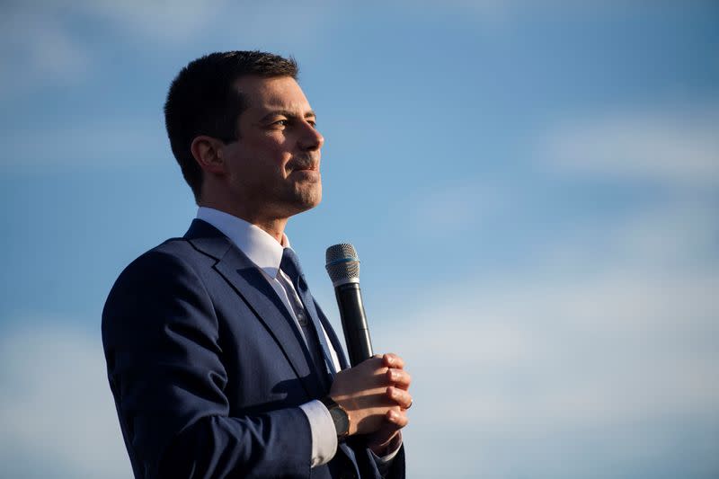 Pete Buttigieg holds a town hall in Arlington, Virginia