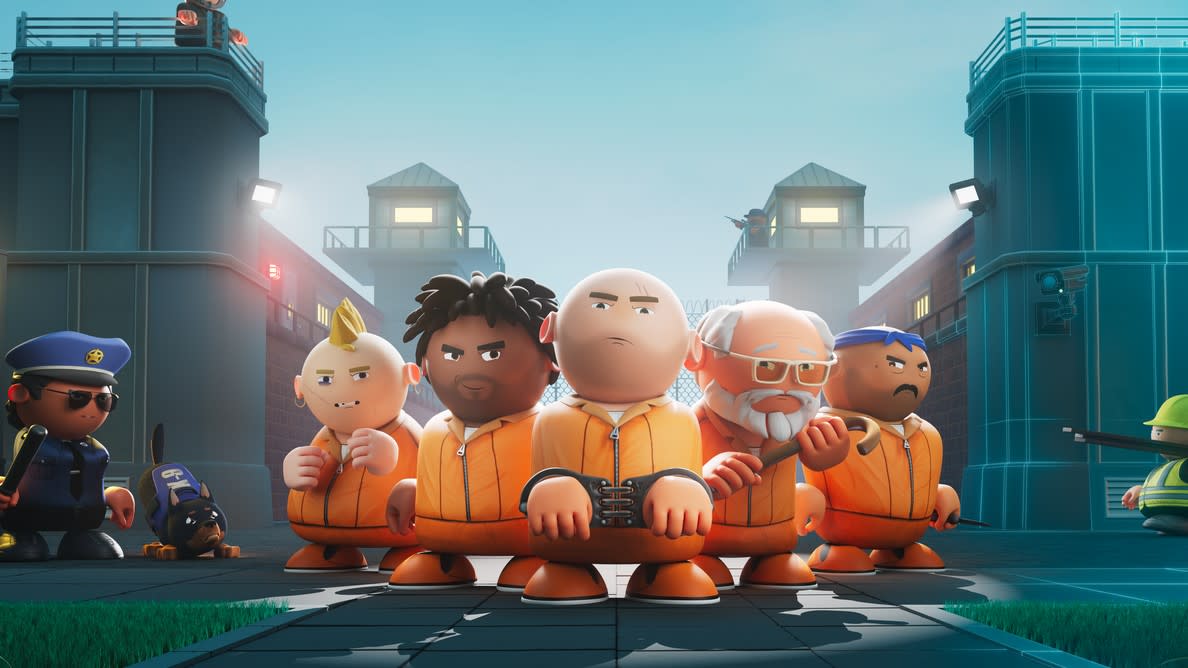  Jumpsuited prisoners look tough in keyart for Prison Architect 2. 