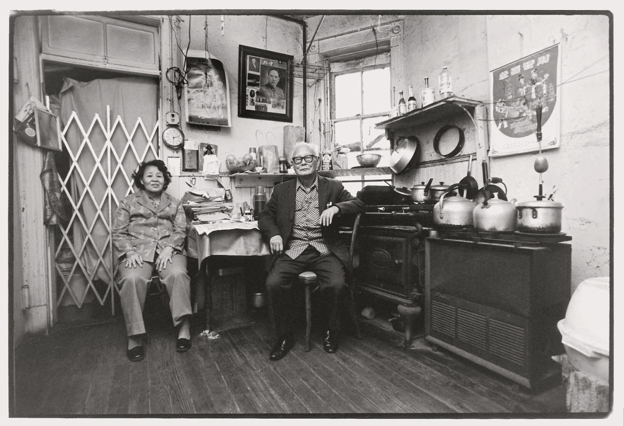 An elderly couple in their Mott Street apartment in Chinatown (The Estate of Corky Lee)