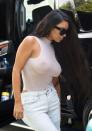 The star has blogged about embracing the sheer trend and is all for baring her nips. "I have always loved sheer—I just don't GAF, LOL," she wrote.