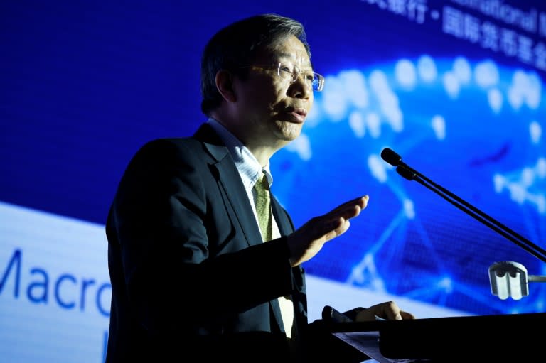 People's Bank of China governor Yi Gang said falling stock prices were in contrast to the country's stable economic fundamentals