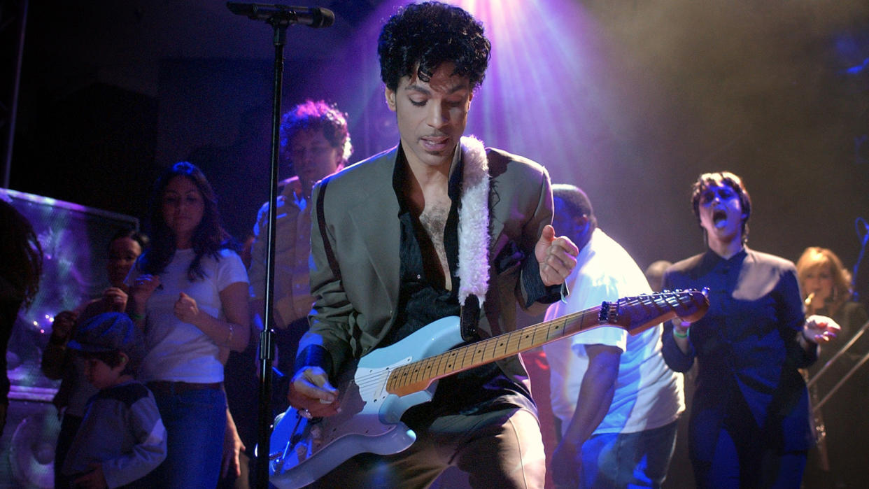  Prince during Prince "Musicology" Tour Hits United States - "Schools In" at El Rey Theater in Los Angeles, California, United States.  