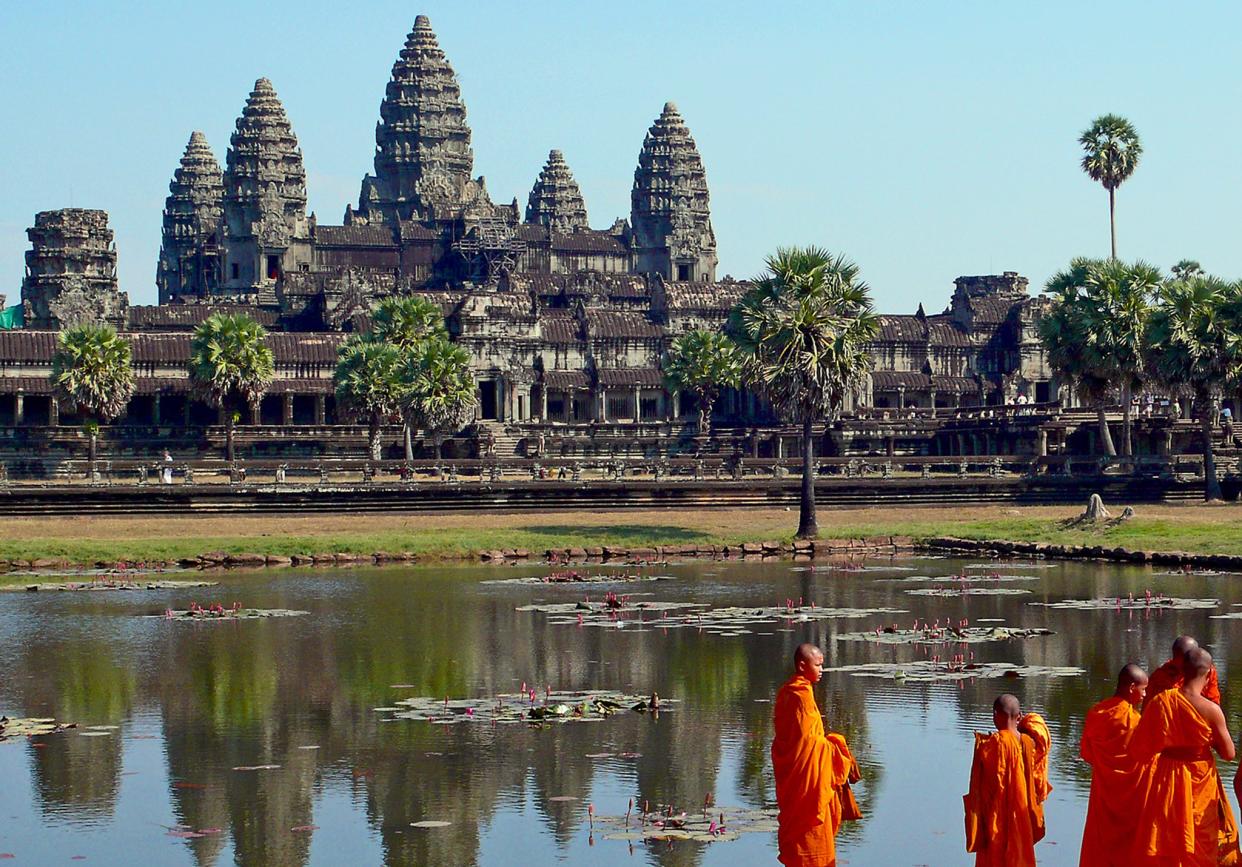 The Angkor Wat temple complex is a popular tourist destination in northwest Cambodia: Ekabhishek/Creative Commons