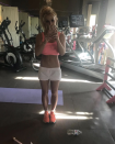<p>“I love cardio and sweating, but overdoing anything just isn’t good,” the singer counseled, as she showed off her tiny waist at the gym. “It’s been nice working out a little less these last few weeks and enjoying my time off with my children!” (Photo: <a rel="nofollow noopener" href="https://www.instagram.com/p/BejJqEkFyHo/?taken-by=britneyspears" target="_blank" data-ylk="slk:Britney Spears via Instagram;elm:context_link;itc:0;sec:content-canvas" class="link ">Britney Spears via Instagram</a>) </p>