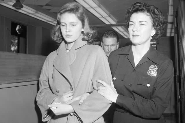 <p>Bettmann Archive/Getty</p> Cheryl Crane (left) and Lana Turner in 1958