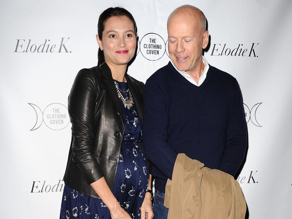 Emma Heming Willis and Bruce Willis in 2014.