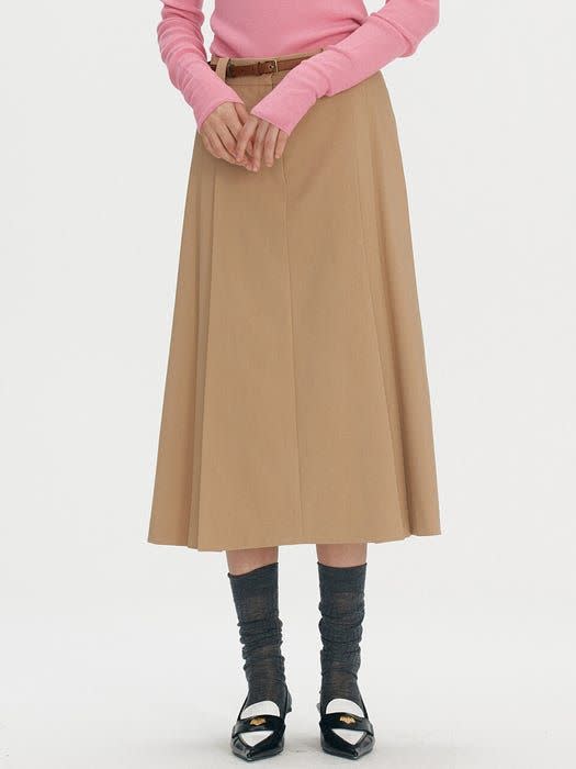 <p><a href="https://us.wconcept.com/pleated-midi-skirt-beige-710590815.html" rel="nofollow noopener" target="_blank" data-ylk="slk:Shop Now;elm:context_link;itc:0;sec:content-canvas" class="link ">Shop Now</a></p><p>Pleated Midi Skirt - Beige</p><p>$135.00</p><p>wconcept.com</p>