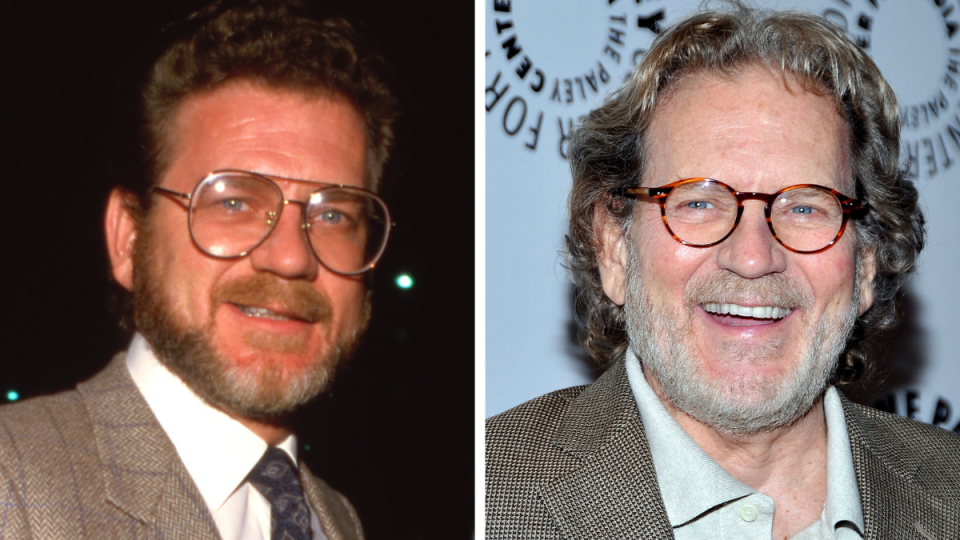 Robert Foxworth Left: 1988; Right: 2010 Falcon Crest cast