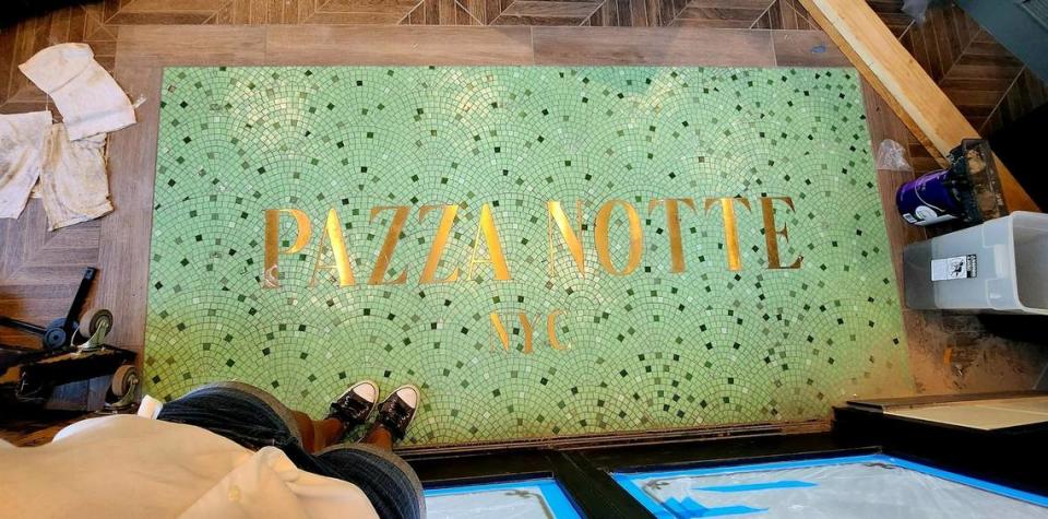 The mosaic entrance to Pazza Notte Restaurant at 1801 L St., Sacramento. The New York City Italian bistro and bar is slated to open its doors to midtown in late September, owner Tove Nord confirmed in an email to The Sacramento Bee.