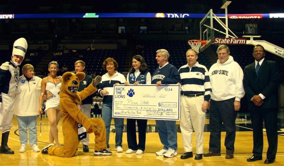 The Back the Lions fan group has given a variety of donations for university programs over the years.