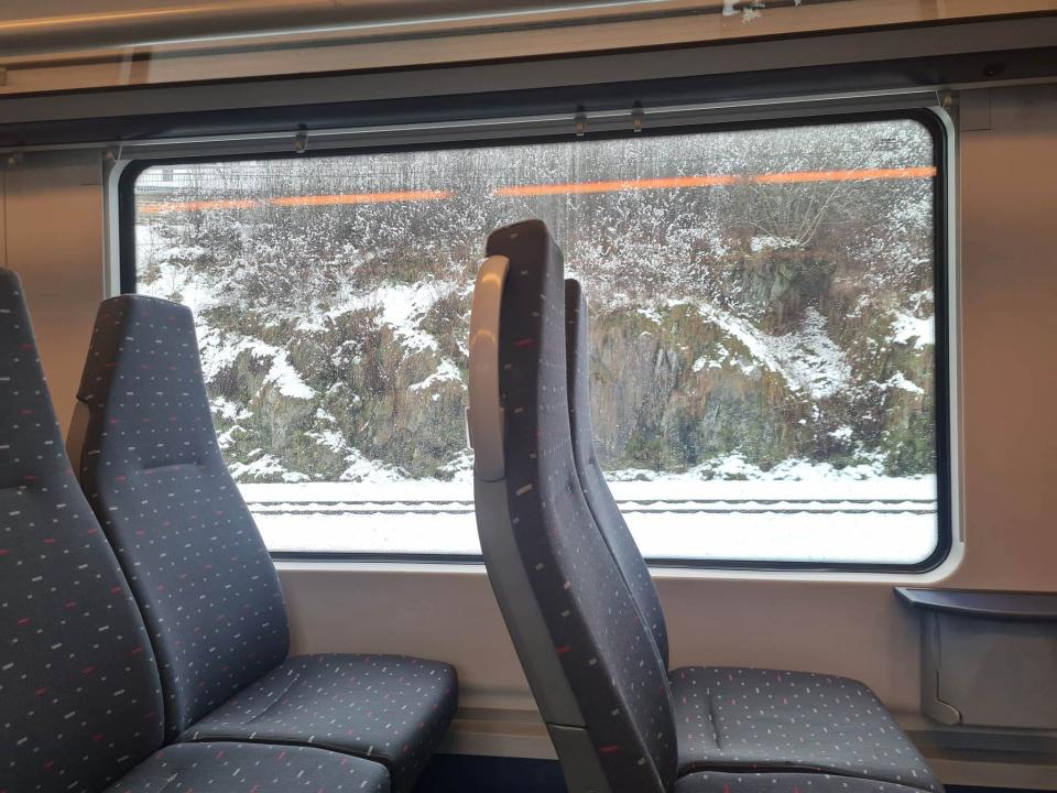 luxembourg snowy train