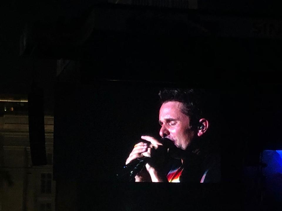 Muse performing at Padang Stage. (PHOTO: Dhany Osman/Yahoo Lifestyle Singapore)