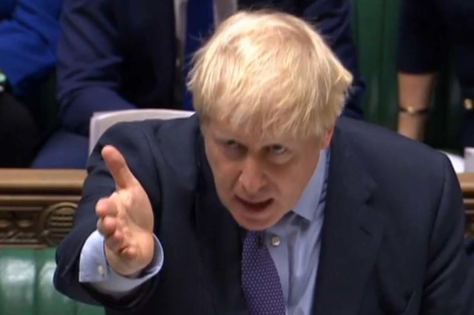 Boris Johnson faces a crunch vote on his Withdrawal Agreement Bill this evening (PRU/AFP via Getty Images)