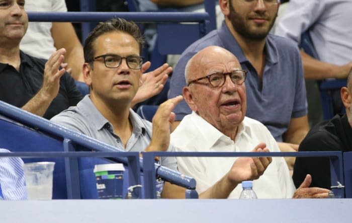 Rupert Murdoch y su hijo Lachlan Murdoch