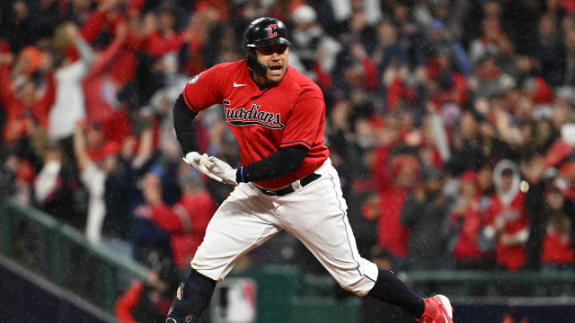 Guardians' Josh Naylor taunts Gerrit Cole after home run