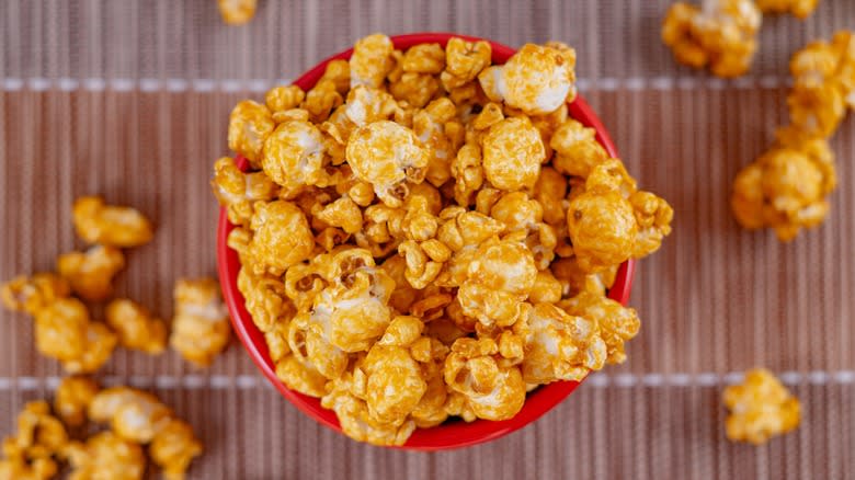 Popcorn in a bowl