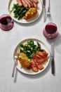 <p>Serves this simple, tasty side with your <a href="https://www.goodhousekeeping.com/food-recipes/g2346/steak-recipes/" rel="nofollow noopener" target="_blank" data-ylk="slk:steak dinner;elm:context_link;itc:0;sec:content-canvas" class="link ">steak dinner</a>.</p><p>Get the <strong><a href="https://www.goodhousekeeping.com/food-recipes/a5985/sauteed-spinach-garlic-lemon-ghk0108/" rel="nofollow noopener" target="_blank" data-ylk="slk:Sautéed Spinach with Garlic and Lemon recipe;elm:context_link;itc:0;sec:content-canvas" class="link ">Sautéed Spinach with Garlic and Lemon recipe</a></strong>. </p>