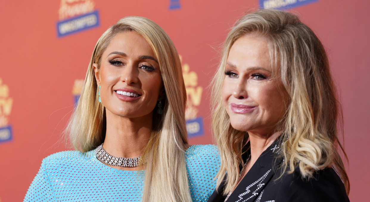 Paris Hilton and Kathy Hilton attend the 2022 MTV Movie & TV Awards: UNSCRIPTED at Barker Hangar in Santa Monica, California and broadcast on June 5, 2022