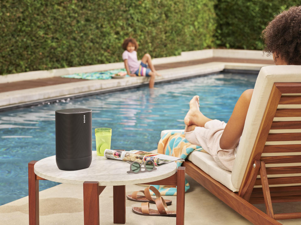 The Sonos Move is the smart speaker maker's first portable, outdoor speaker. It will be available in stores Sept. 24th.