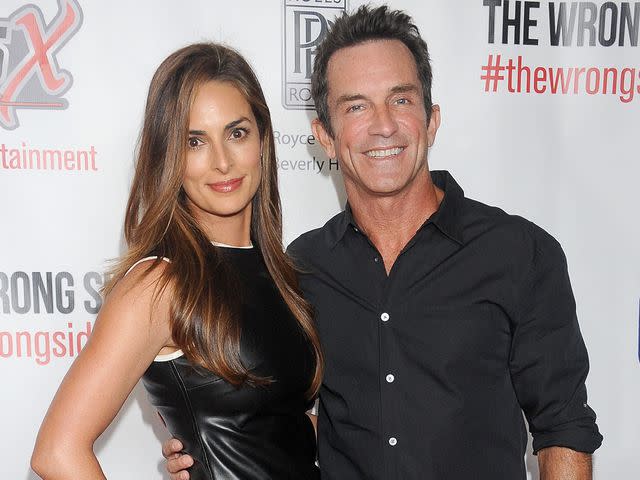 <p>Gregg DeGuire/FilmMagic</p> Jeff Probst and his wife Lisa Ann Russell arrive at the premiere of 'The Wrong Side of Right' in July 2015 in Hollywood, California.