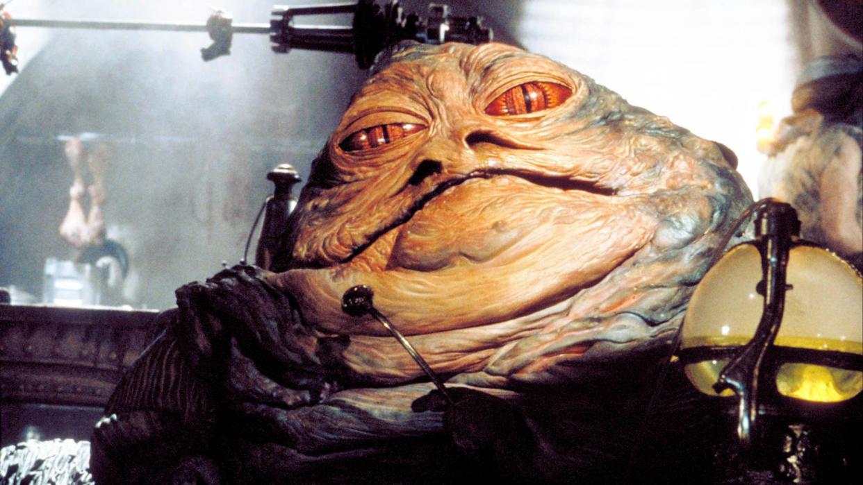  Jabba the Hutt in Return of the Jedi. 