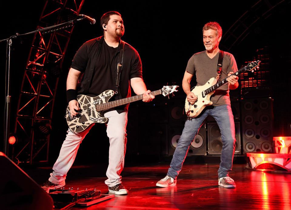 Wolfgang Van Halen and Eddie Van Halen (Kevin Mazur / Getty Images)