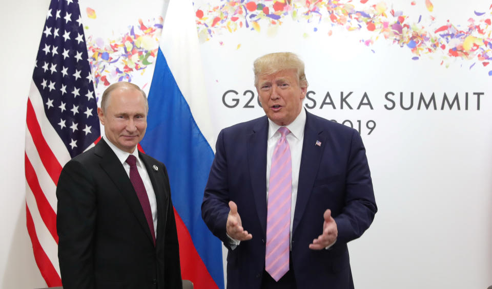 Vladímir Putin y Donald Trump en una imagen de 2019. (Sputnik/Mikhail Klimentyev/Kremlin via REUTERS)