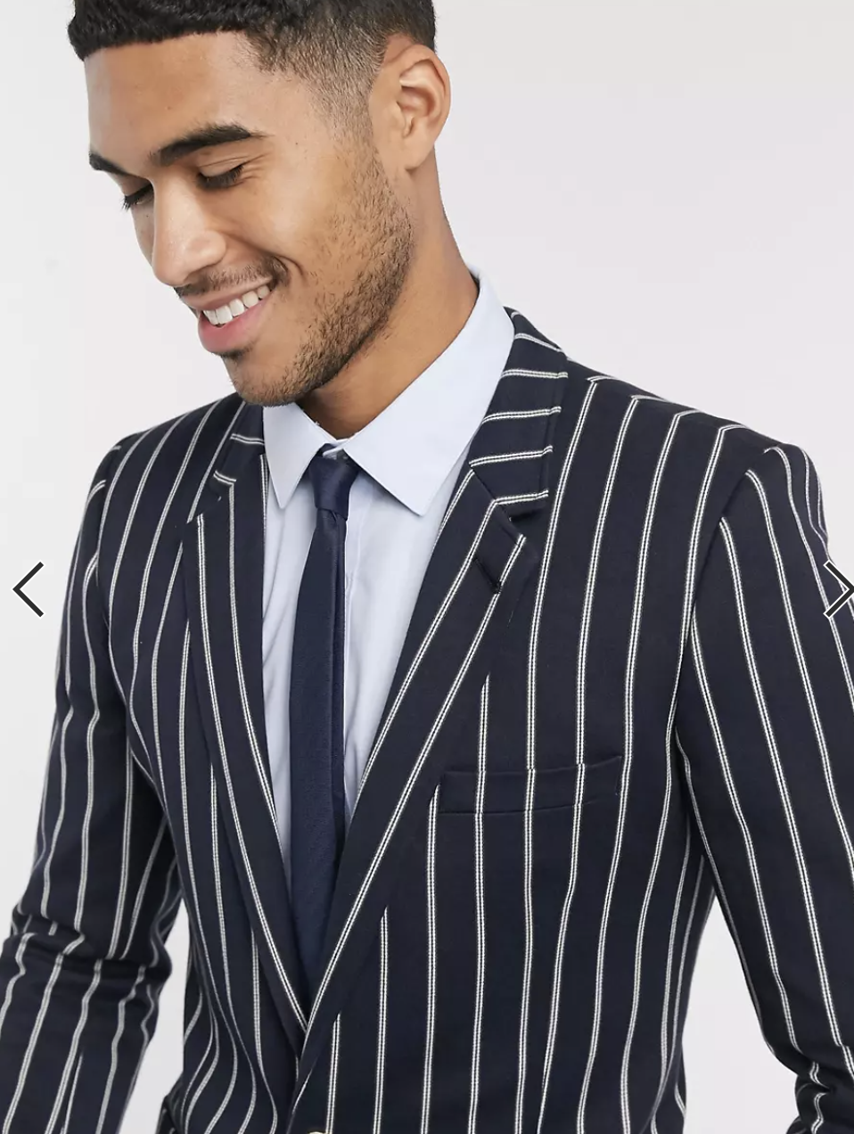 Skinny Blazer with Stripe