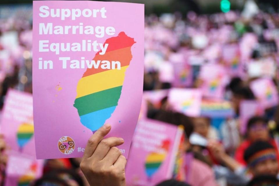 台灣是亞洲第一個同性婚姻合法化的國家。示意圖／民報