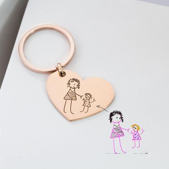 55) Kid's Drawing Keychain