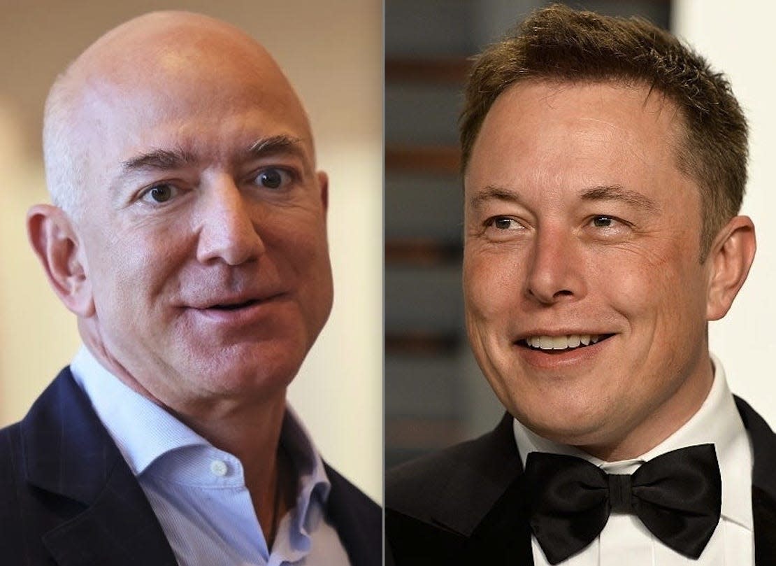 Jeff Bezos and Elon Musk