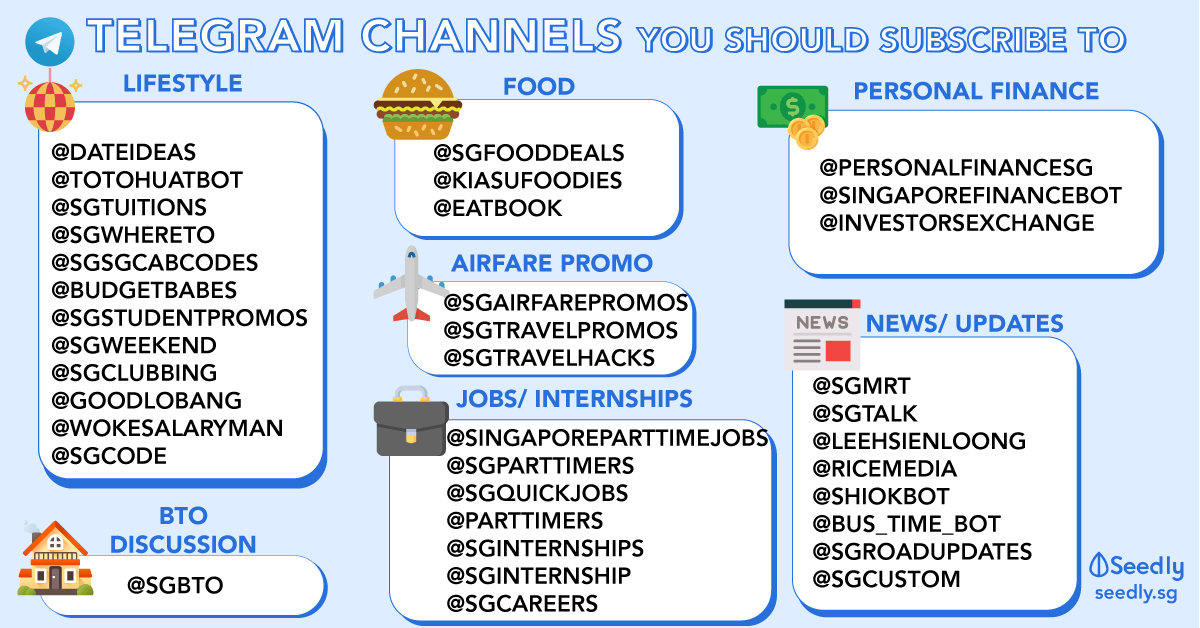Telegram channels in Singapore