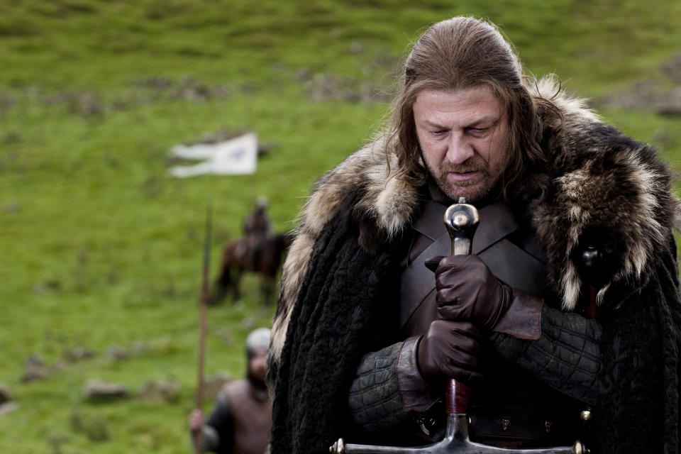 Sean Bean as Ned Stark in Game of Thrones.