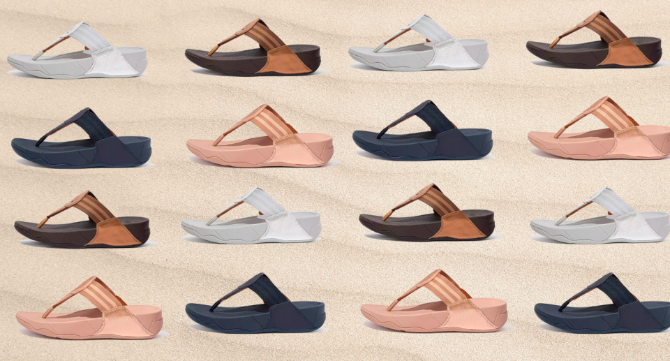 The Fitflop Walkstar Webbing Toe-Post Sandals are a must for warm weather.