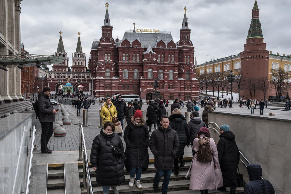 El Kremlin en Moscú, el 26 de febrero de 2022. (The New York Times)