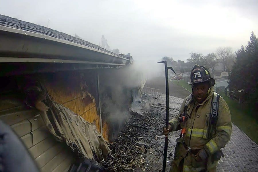 Crews responded to a fire at a townhome in Penn Township, York County on Saturday, April 13, 2024. (Photo Courtesy: Hanover Area Volunteer Fire & Rescue)