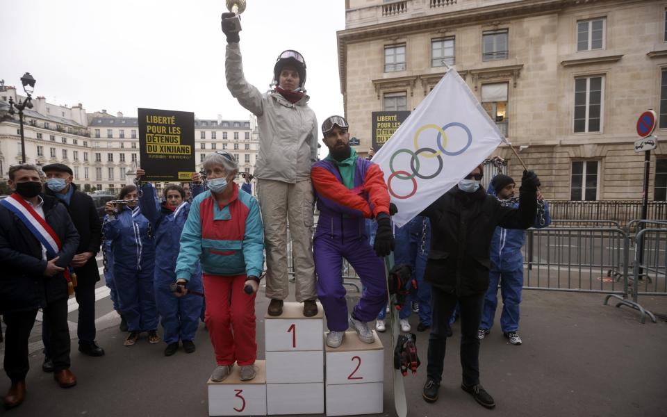 Amnesty International protest in Paris - Yoan Valat/EPA-EFE/Shutterstock