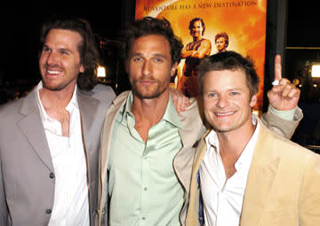 Director Breck Eisner , Matthew McConaughey and Steve Zahn at the Hollywood premiere of Paramount Pictures' Sahara