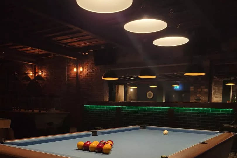 Pool tables at Mulligans