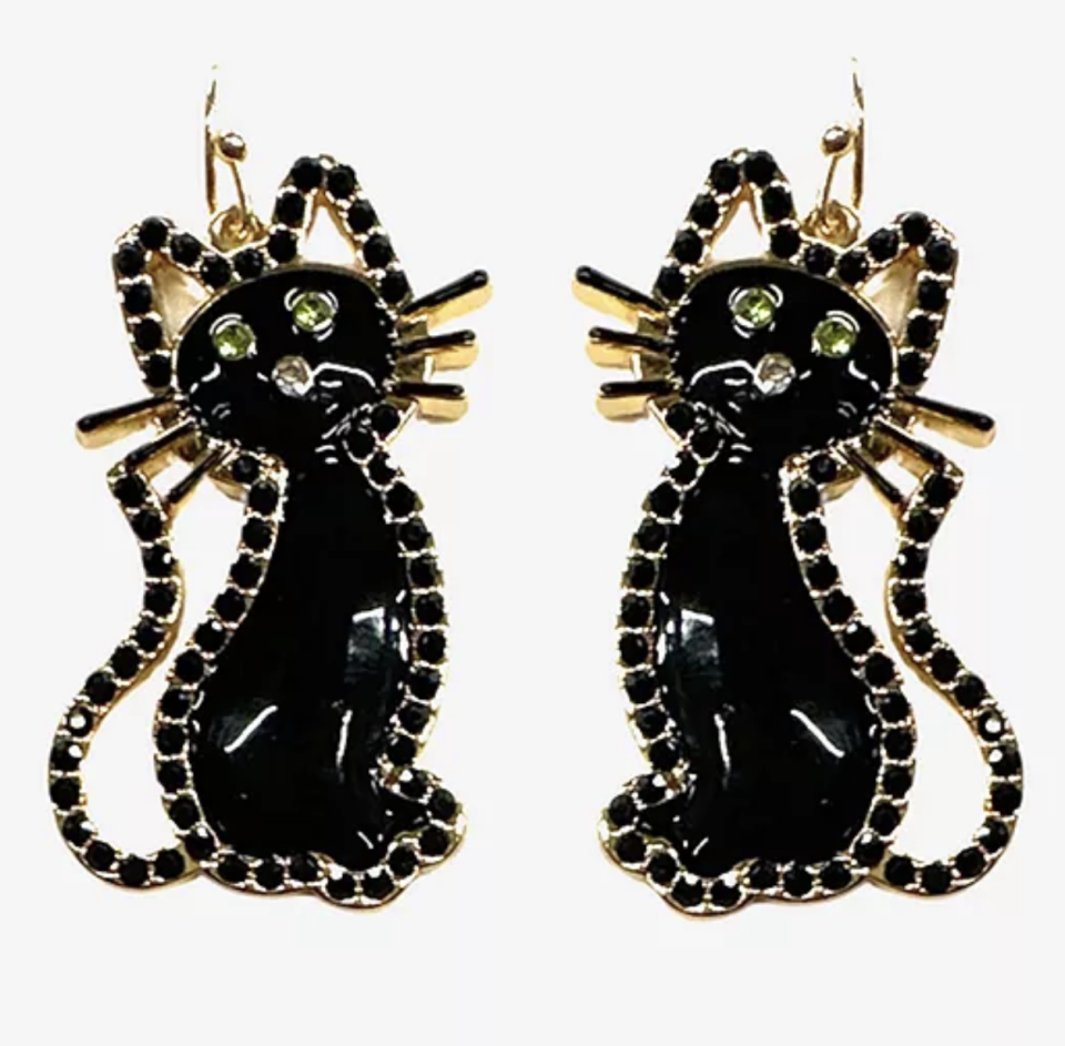 <p><a href="https://go.redirectingat.com?id=74968X1596630&url=https%3A%2F%2Fwww.jcpenney.com%2Fp%2Fbijoux-bar-black-crystal-cat-drop-earrings%2Fppr5008383295&sref=https%3A%2F%2Fwww.thepioneerwoman.com%2Ffashion-style%2Fg41499386%2Fhalloween-earrings%2F" rel="nofollow noopener" target="_blank" data-ylk="slk:Shop Now;elm:context_link;itc:0;sec:content-canvas" class="link ">Shop Now</a></p><p>Bijoux Bar Black Crystal Cat Drop Earrings</p><p>$16.20</p><p>jcpenney.com</p><span class="copyright">J.C.Penney</span>