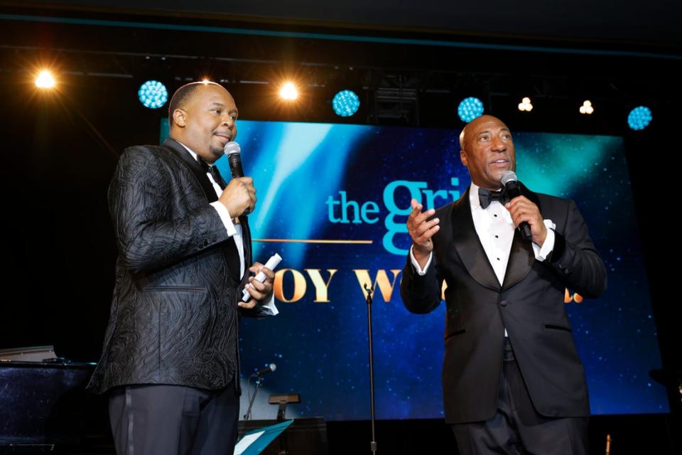 Roy Wood Jr. and Byron Allen at the National Museum of African American History and Culture.