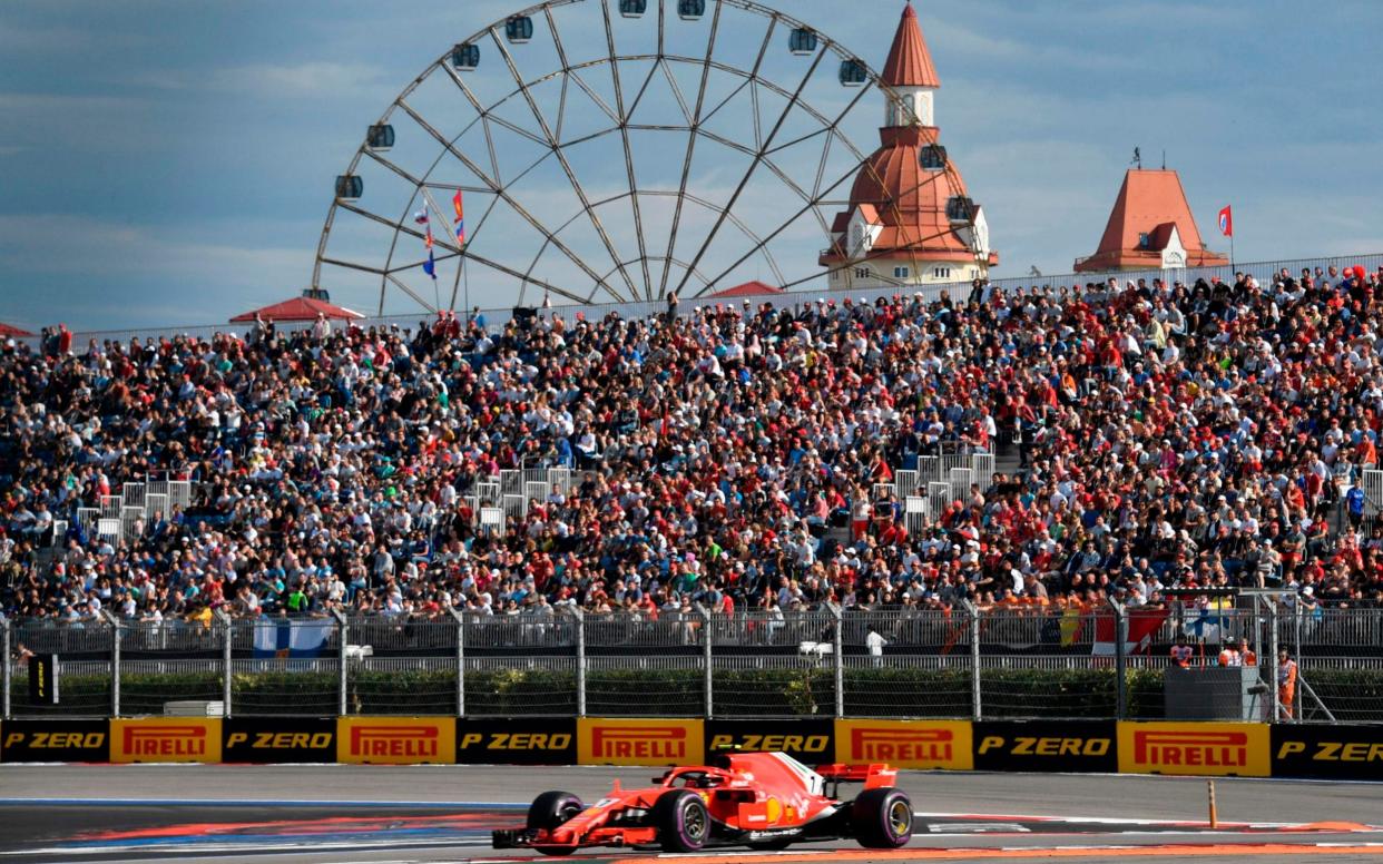 Ferrari's Finnish driver Kimi Raikkonen steers his car during the Formula One Russian Grand Prix at the Sochi Autodrom circuit in Sochi on September 30, 2018 - AFP/ALEXANDER NEMENOV