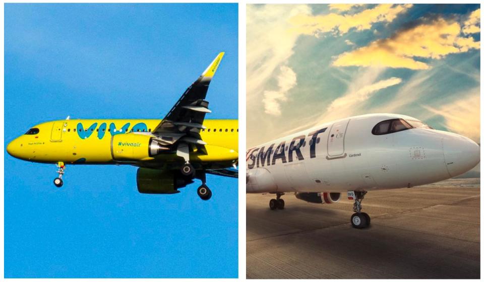 Aviones de Viva y JetSmart, aerolíneas de bajo costo en Colombia y Chile/ Imagen Valora Analitik