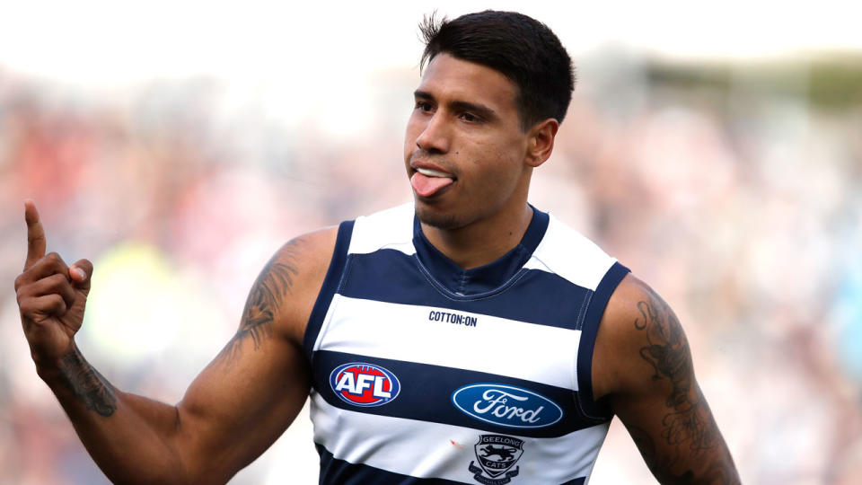 Tim Kelly will be in Geelong colours again next year. Pic: Getty