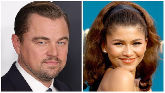 Leonardo DiCaprio and Zendaya. (Photo: Dia Dipasupil via Getty Images/Frazer Harrison via Getty Images)